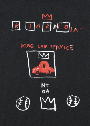 Чорна демісезонна футболка Uniqlo