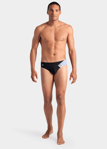 Мужские черные пляжные плавки брифы Arena