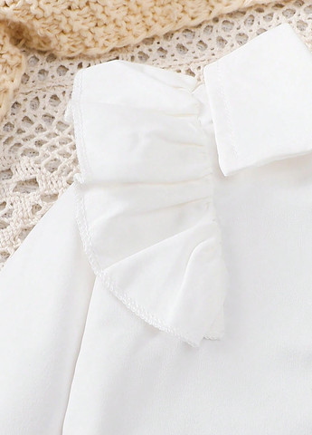 Черно-белый демисезонный комплект (блуза, сарафан) SHEIN