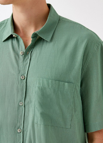 Светло-зеленая кэжуал рубашка KOTON