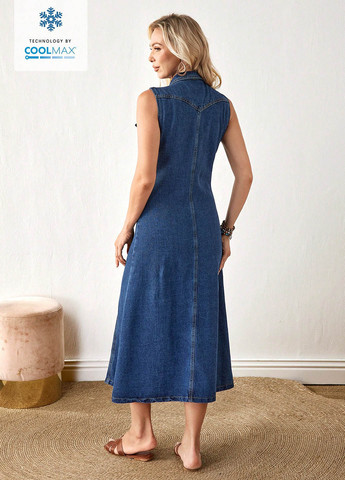 Синя джинсова сукня SHEIN варенка