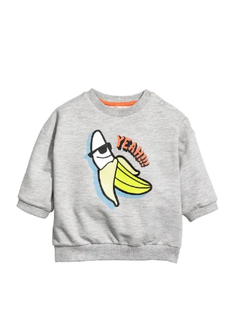 Комбинированный демисезонный комплект (свитшот, брюки, шапка) H&M