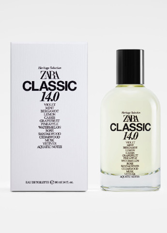 Чоловіча туалетна вода, 100 мл - Фужерний аромат, чоловічі парфуми, парфумерія Zara classic 14.0 (252661968)