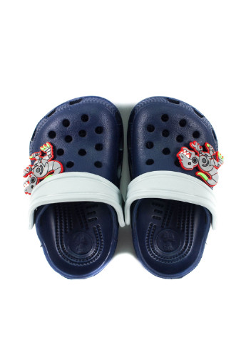 Темно-синие сабо Jose Amorales с брошкой