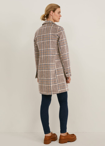 Бежевое демисезонное Пальто однобортное C&A