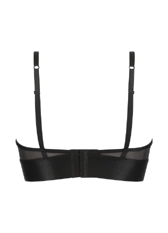 Чорний топ бюстгальтер Hunkemoller без кісточок поліамід