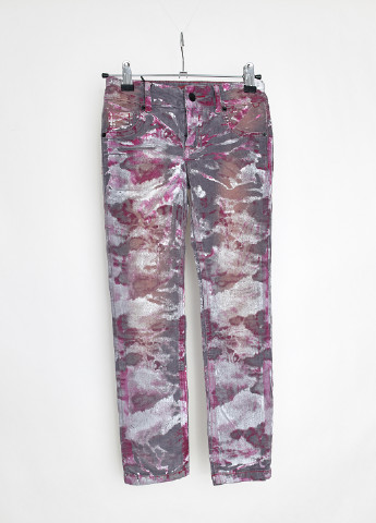 Розово-лиловые джинсовые демисезонные зауженные брюки Custo Barcelona