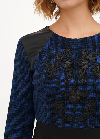 Синя кежуал сукня кльош Imperial колор блок