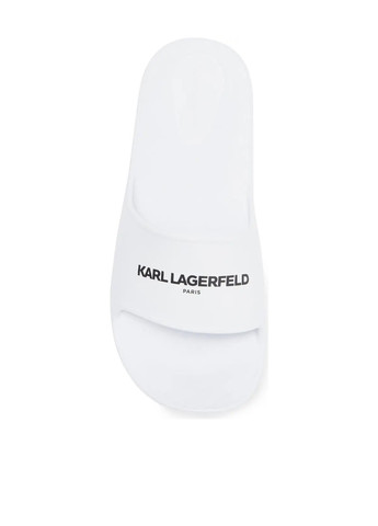 Белые пляжные, кэжуал шлепанцы Karl Lagerfeld