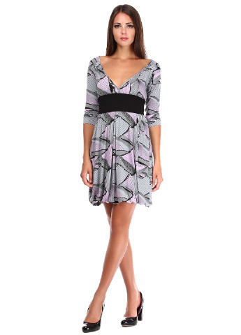 Сиреневое кэжуал платье Miss Sixty с абстрактным узором