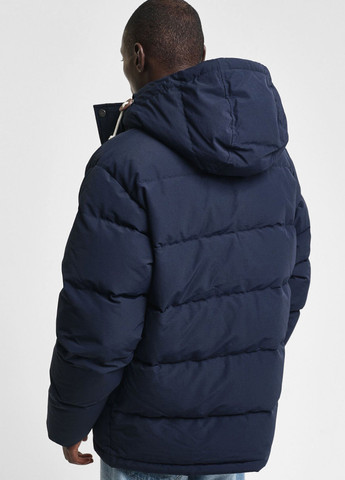 Темно-синий зимний Пуховик Gant