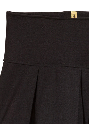 Черно-белая кэжуал в полоску юбка H&M клешированная
