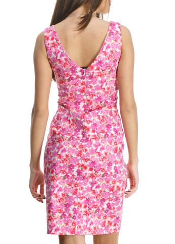Розовое кэжуал платье а-силуэт Bon-Ion Design Studio с цветочным принтом