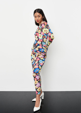 Разноцветная кэжуал цветочной расцветки юбка Missguided карандаш