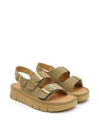 Хаки босоножки Lola Andy с ремешком