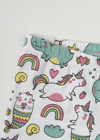 Белый летний комплект (футболка, шорты) Garnamama