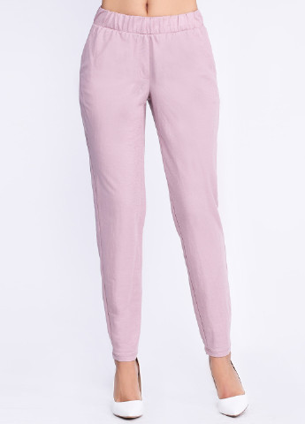 Розовые кэжуал демисезонные прямые брюки Carica