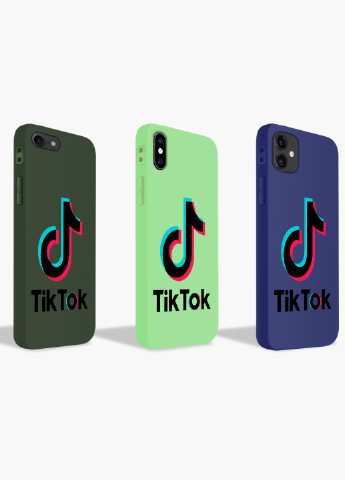 Чохол силіконовий Apple Iphone 8 plus ТікТок (TikTok) Білий (6154-1389) MobiPrint (219485871)