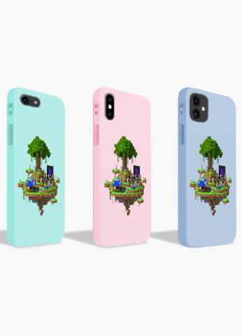 Чехол силиконовый Apple Iphone 8 plus Майнкрафт (Minecraft) (6154-1177) MobiPrint (219357087)