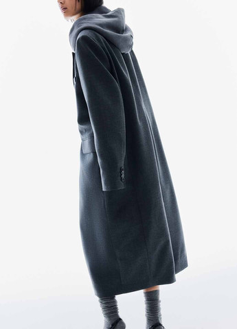 Сіре демісезонне Пальто однобортне H&M