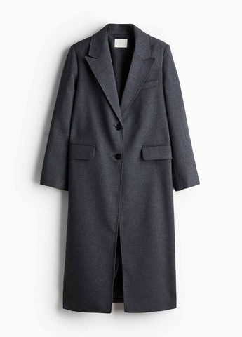 Сіре демісезонне Пальто однобортне H&M