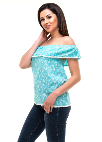 Бирюзовая блуза Olsa