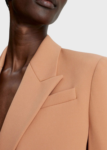 Светло-коричневый женский жакет Calvin Klein однотонный - демисезонный