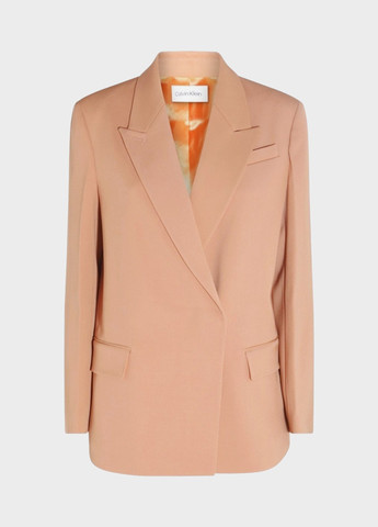 Светло-коричневый женский жакет Calvin Klein однотонный - демисезонный