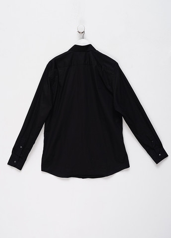 Черная кэжуал рубашка однотонная C&A