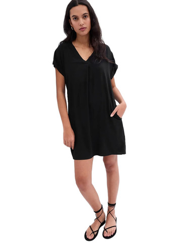 Чорна кежуал сукня сукня-футболка Gap однотонна