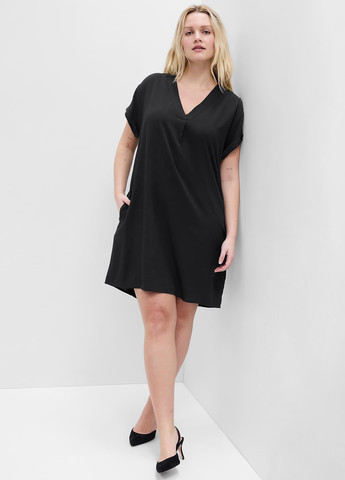 Чорна кежуал сукня сукня-футболка Gap однотонна