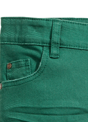 Зеленые демисезонные прямые джинсы H&M