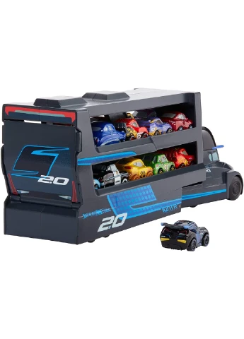 Грузовик - трансформер Джексона Шторма Disney Pixar Cars Minis Transporter Гал Бофорт на 18 мини машинок (GNW35) Mattel (255254285)