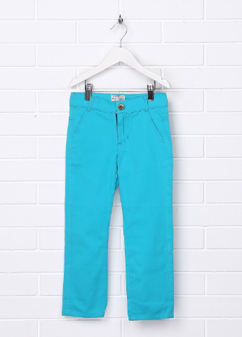Голубые джинсовые демисезонные со средней талией брюки Bonito