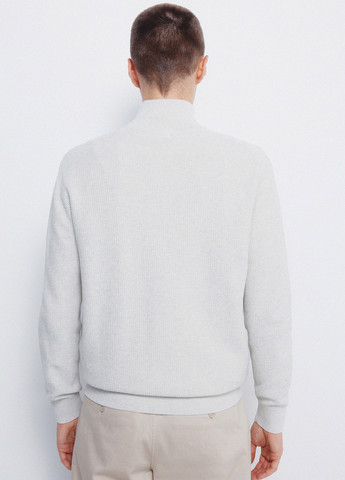 Серая футболка-поло для мужчин Springfield однотонная