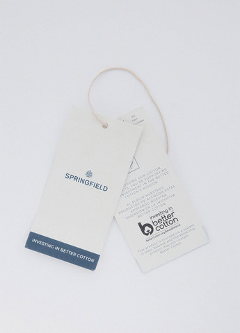 Серая футболка-поло для мужчин Springfield однотонная