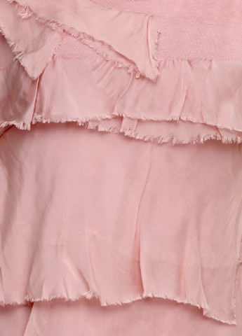 Розовое кэжуал платье а-силуэт Made in Italy однотонное