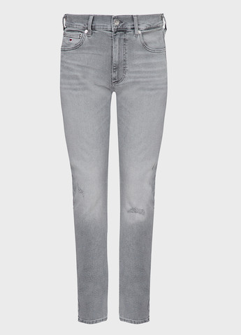 Серые демисезонные зауженные джинсы Tommy Jeans