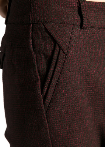 Бордовые кэжуал демисезонные прямые брюки Time of Style