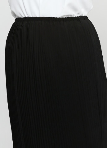 Черная офисная однотонная юбка RVCA миди