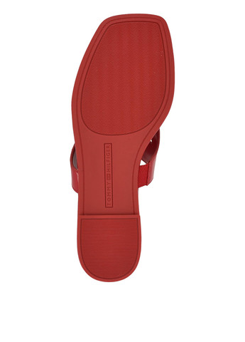 Красные кэжуал вьетнамки Tommy Hilfiger лаковые