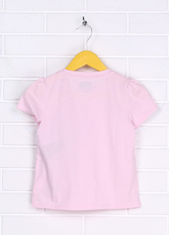 Светло-розовая летняя футболка Juicy Couture