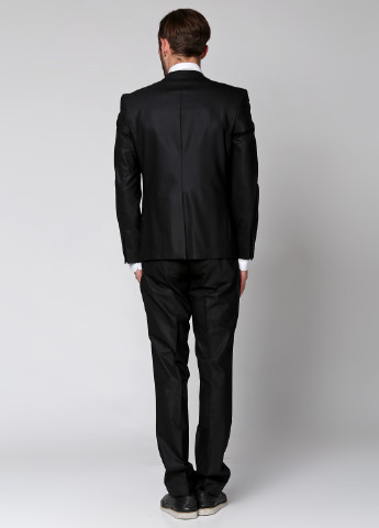 Черный демисезонный костюм (пиджак, брюки) брючный Franco Riveiro