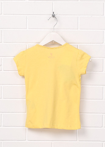 Желтая летняя футболка с коротким рукавом Lupilu
