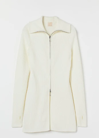 Белый демисезонный кардиган H&M