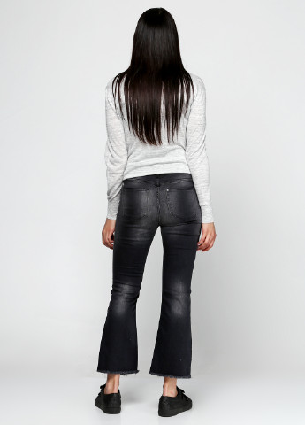 Джинси H&M кльош меланжі чорні джинсові