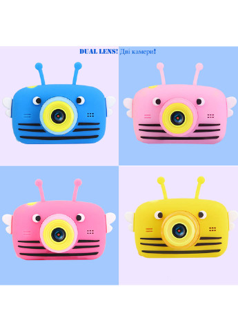 Цифровой детский фотоаппарат KVR-100 Bee Dual Lens голубой () XoKo kvr-100-bl (171738973)