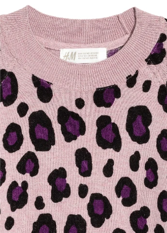 Бузковий демісезонний пуловер пуловер H&M