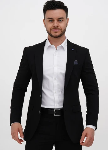 Черный демисезонный костюм (пиджак, брюки) брючный Trend Collection