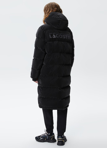 Черная демисезонная куртка Lacoste